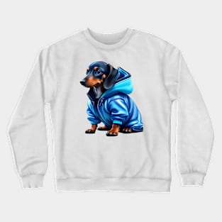 Fashionable Dachshund dog Crewneck Sweatshirt